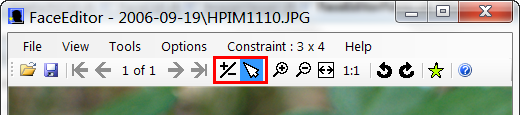 Toolbar Zoom and Select Buttons